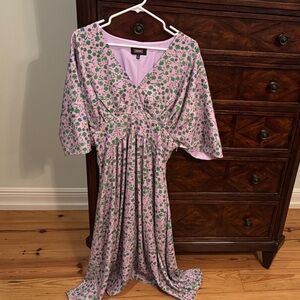 Alexia Admor Lavender and green Midi Dress